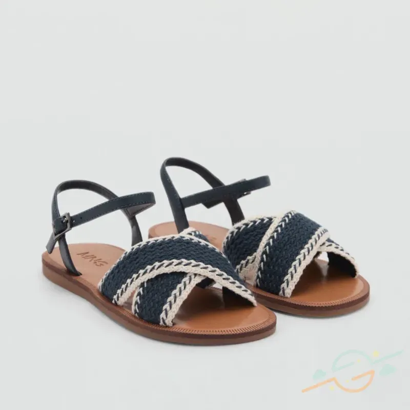 Sandalia azul MANGO #0001