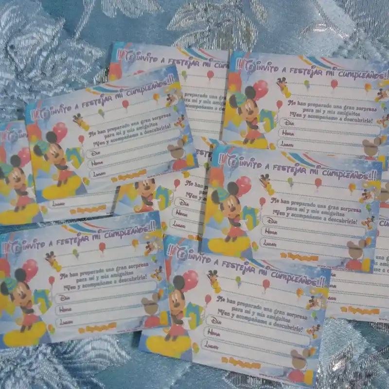Invitación Mickey Mouse
