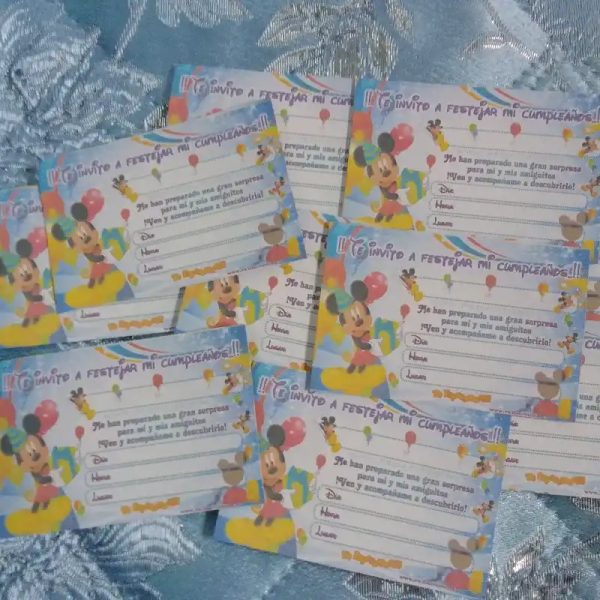 Invitación Mickey Mouse