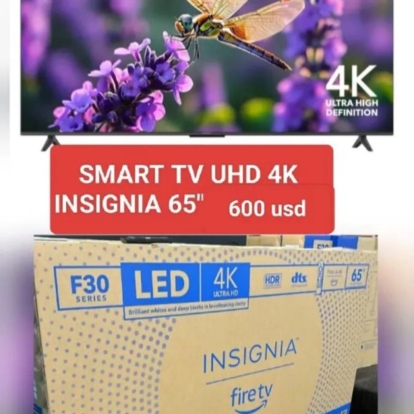 Smart TV 4K UHD Marca INSIGNIA 65", pulgadas 600 USD