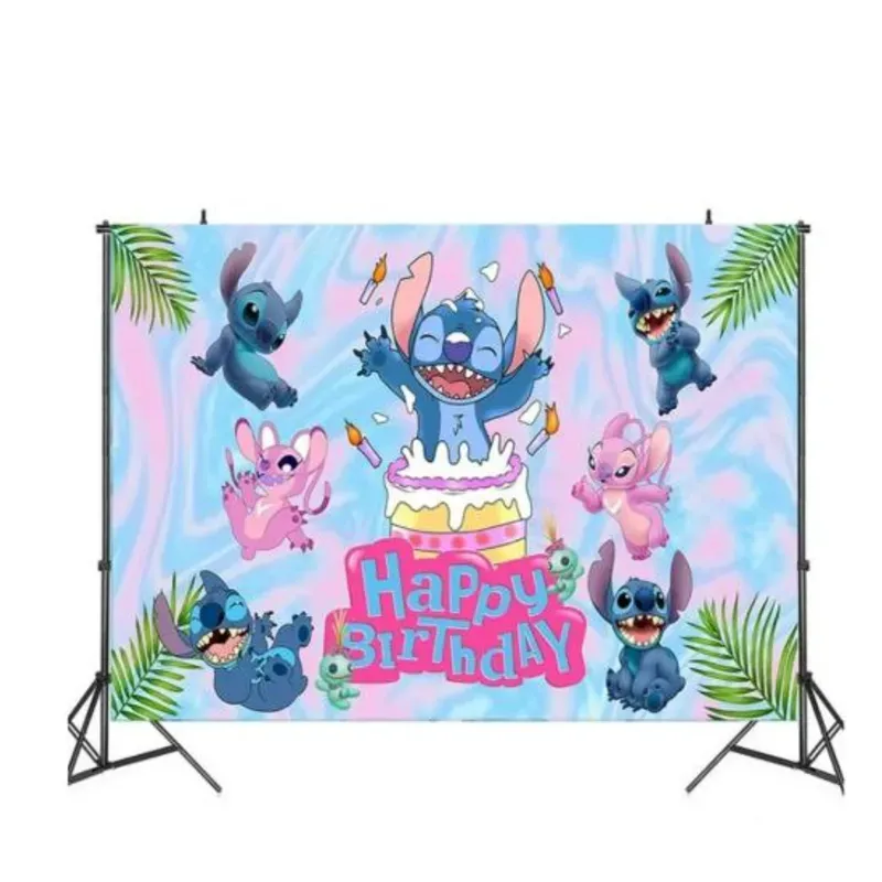 Telón Decorativo Temática Stitch