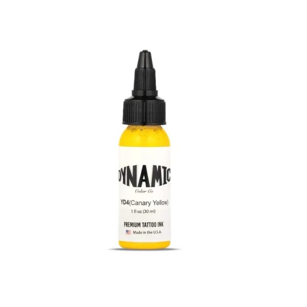 Tinta de tatuaje amarillo canario - 1 oz. Botella