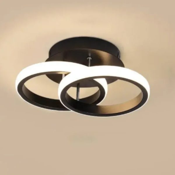 IMAGE-Lámparas LED de techo de estilo moderno y sencillo nordico europeo, lámparas de pasillo, lámparas de dormitorio lámparas de balcón（modelo de arco）