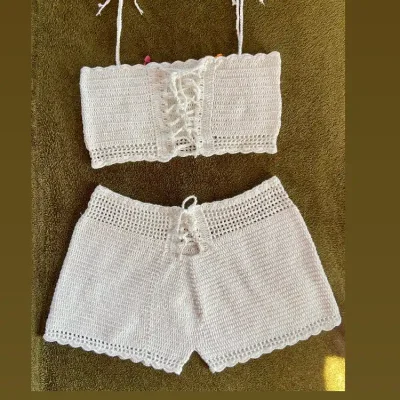 Conjunto de top campesino y short