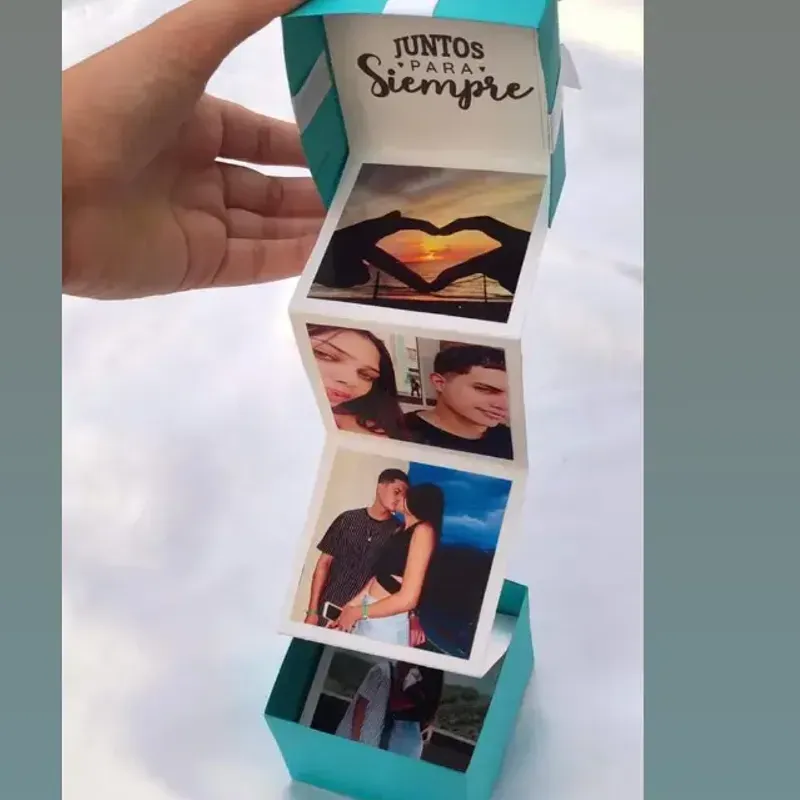 Cajita acordeón de fotos 