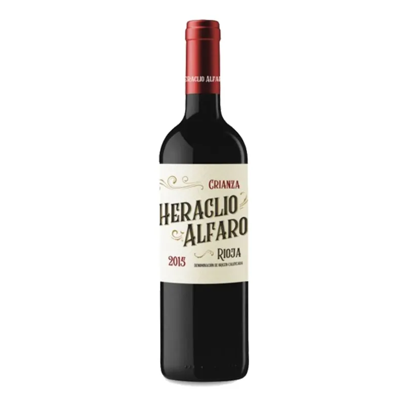 Vino Tinto Tempranillo/Garnacha/Mazuelo D.O.Rioja HERACLIO ALFARO Crianza 750ml/12 Caja