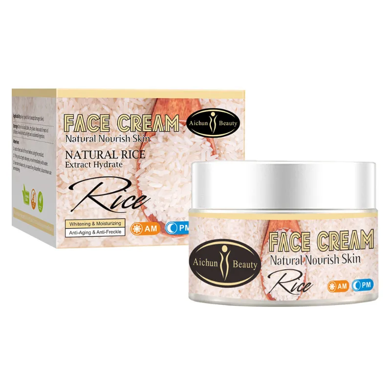 Crema Facial de Arroz,Blanqueador ,Hidratante  y Anti Envejecimiento