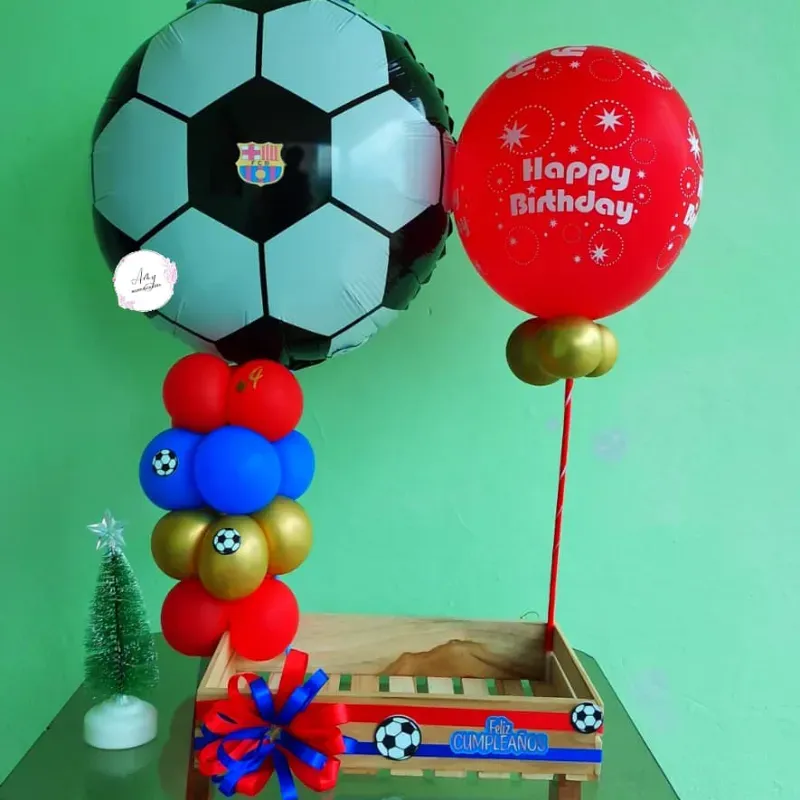 Caja decorada temática barcelona