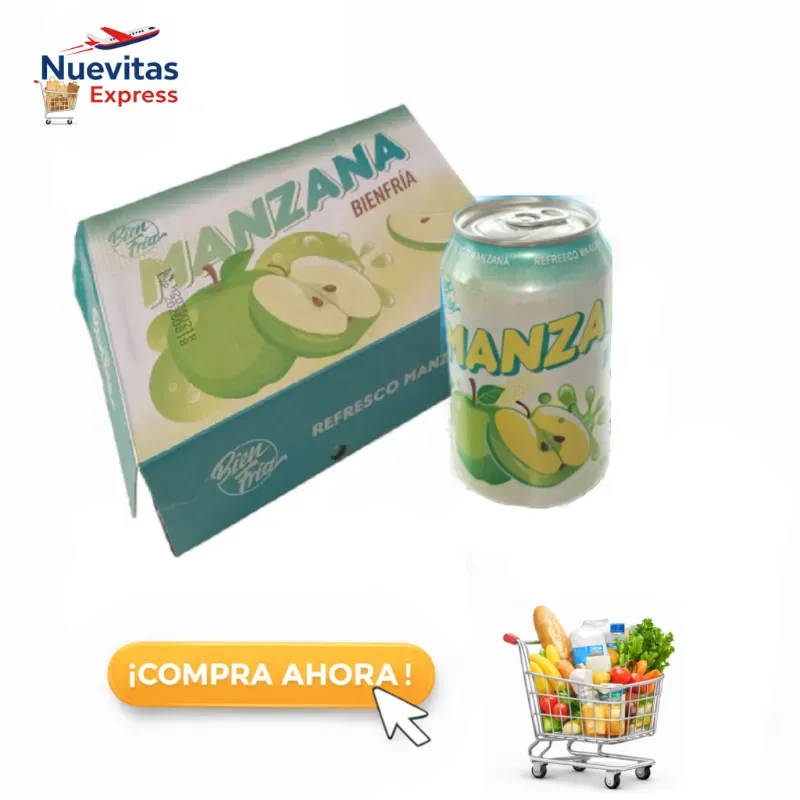 Caja de 24 Refrescos de Manzana