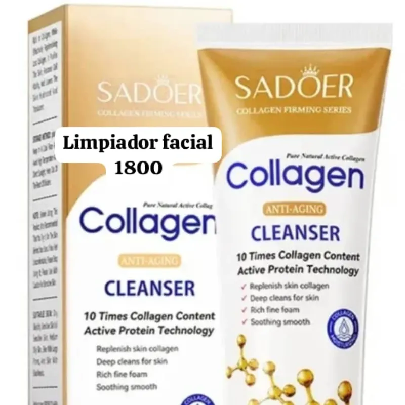Limpiador facial de colágeno