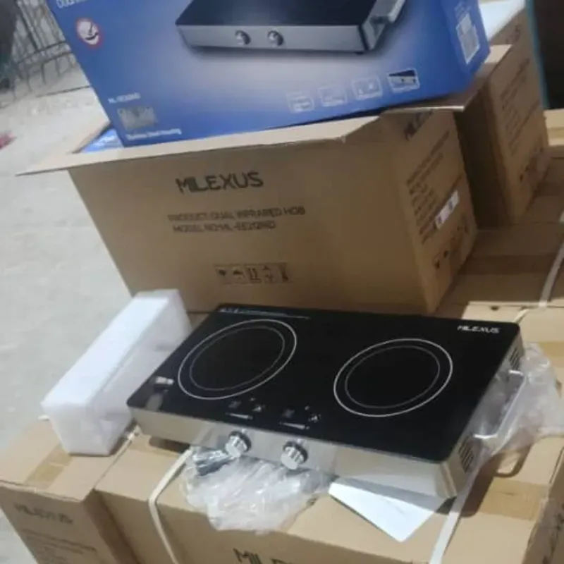 Cocina infrarrojo de 2 quemadores 1800w milexus