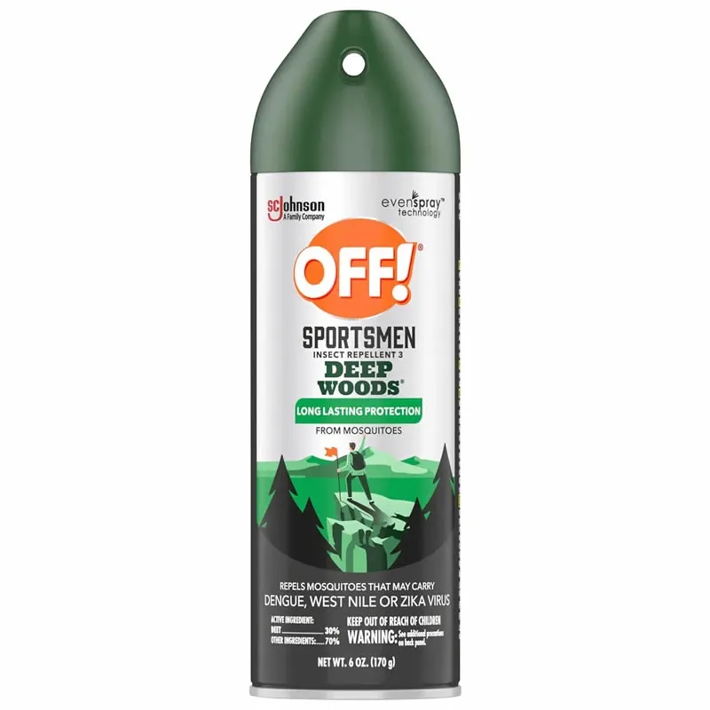 OFF! Sportsmen Repelente de Insectos de Madera Profunda, Repelente de Mosquitos 8 oz