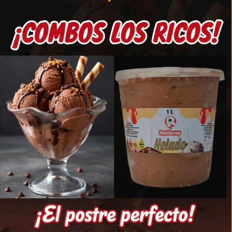 Helado de chocolate  Reidanay 1litro