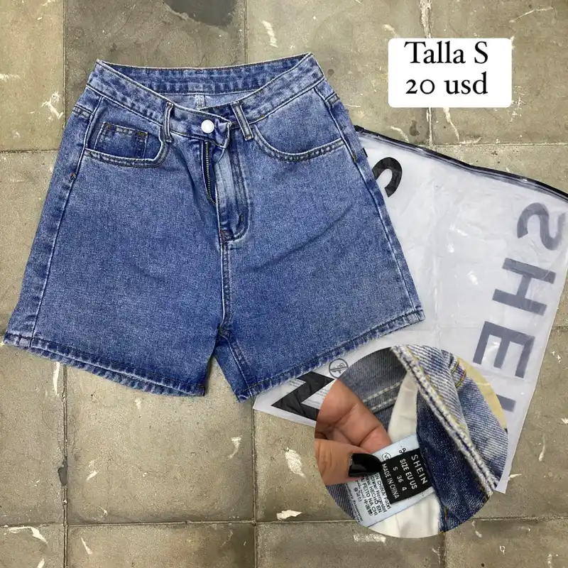 Short mezclilla talla S