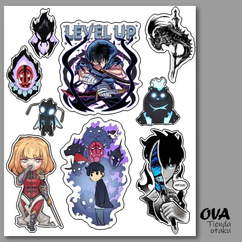 ⚔️ Pack de stickers Solo Leveling