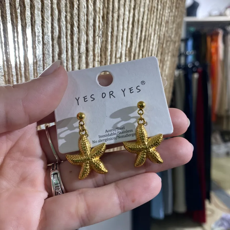 Aretes estrella de mar