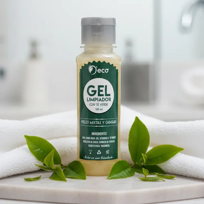 Gel limpiador de Té verde y vitamina E 120ml (D´eco)