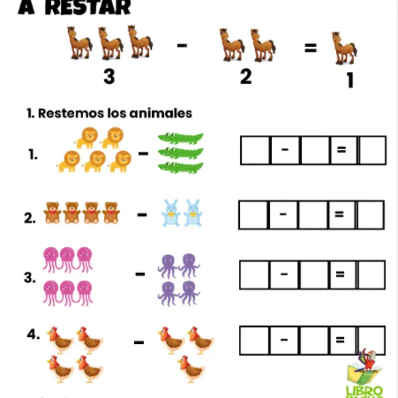 "¡Vamos a practicar la resta! ➖"