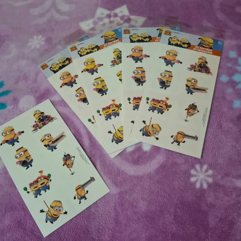 Tatuaje temporal temática minion