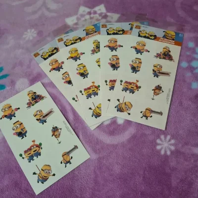 Tatuaje temporal temática minion