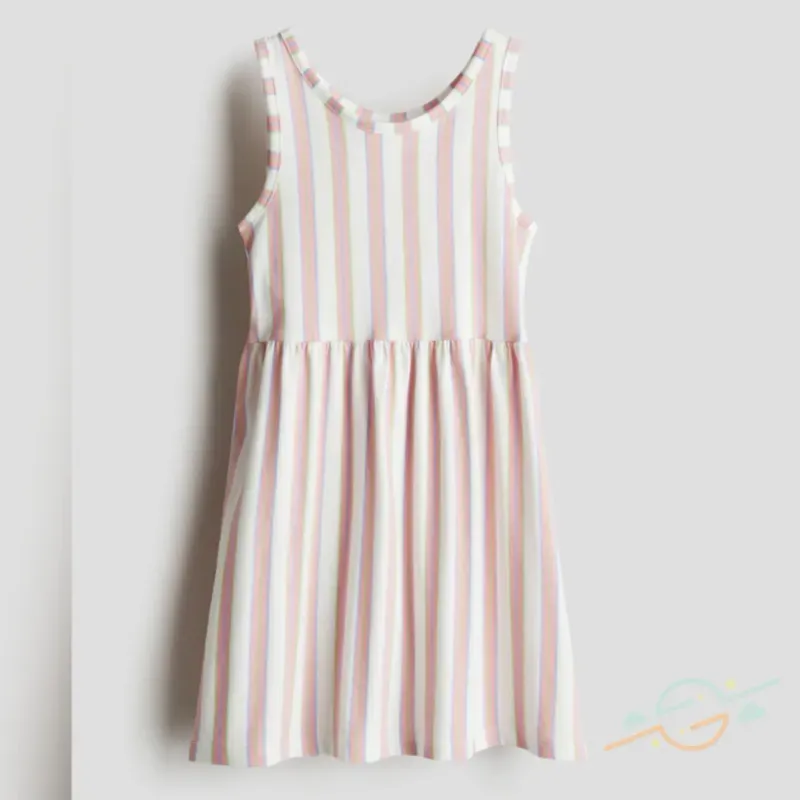 Vestido rosa rayas H&M