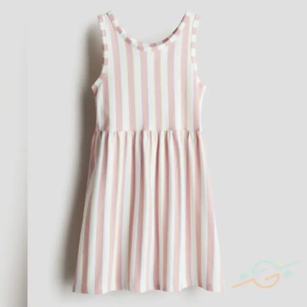 Vestido rosa rayas H&M