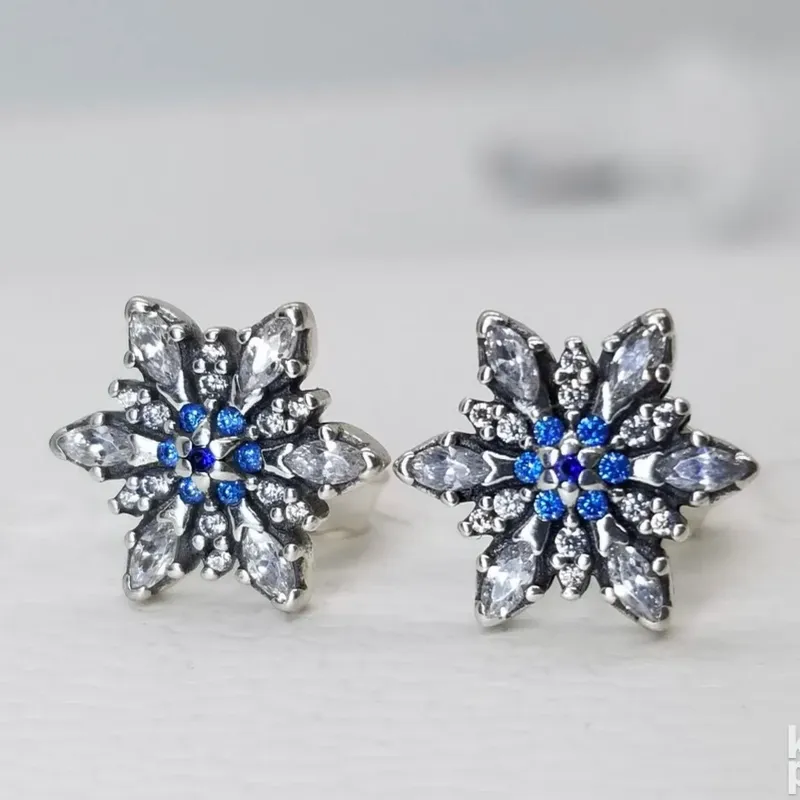 Aretes copo de nieve Pandora