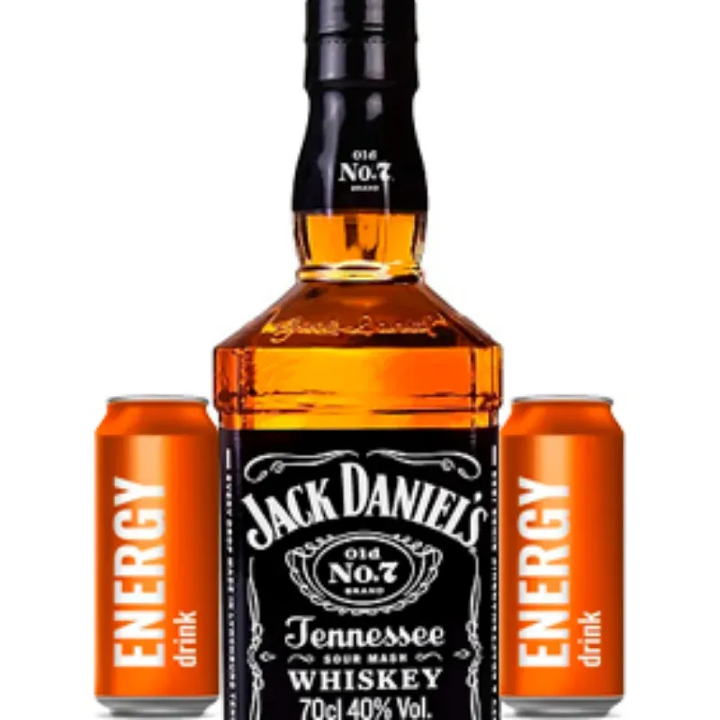 WHISKY JACK DANIEL'S 750 ml+ 2 ENERGIZANTES