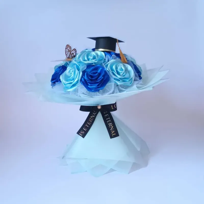 Ramo de graduación Azul