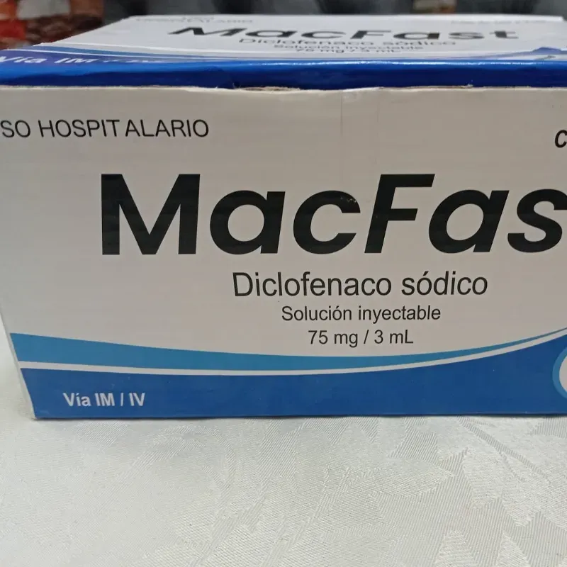  Diclofenaco Sódico Inyectable (1 bulbo) (75 mg/ 3 ml)