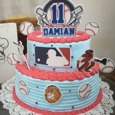 Pastel de 2 pisos grande.