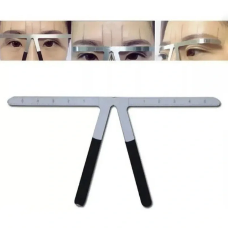 Regla Metálica para Mapeo de Cejas