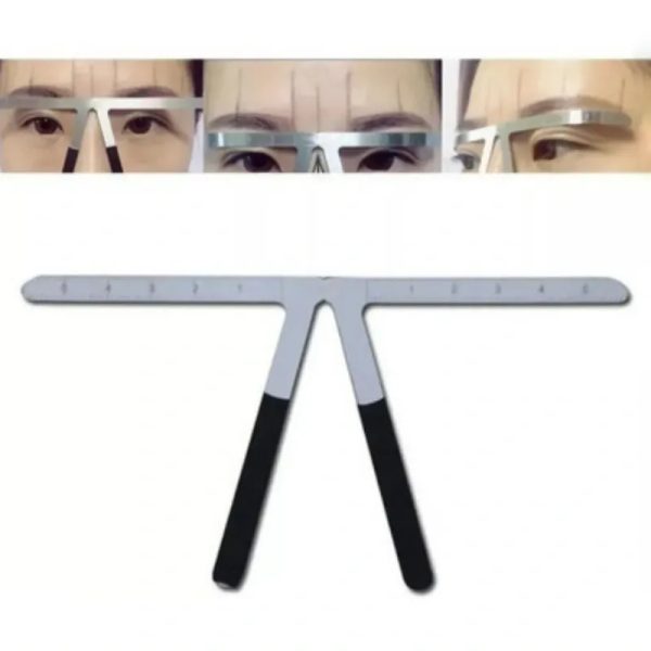 Regla Metálica para Mapeo de Cejas