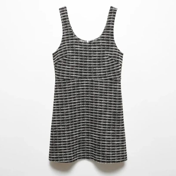 Vestido cuadros tweed