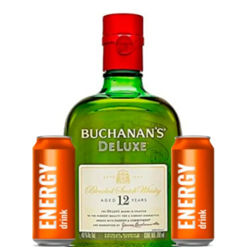 WHISKY BUCHANANS 12 AÑOS + 2 ENERGIZANTES