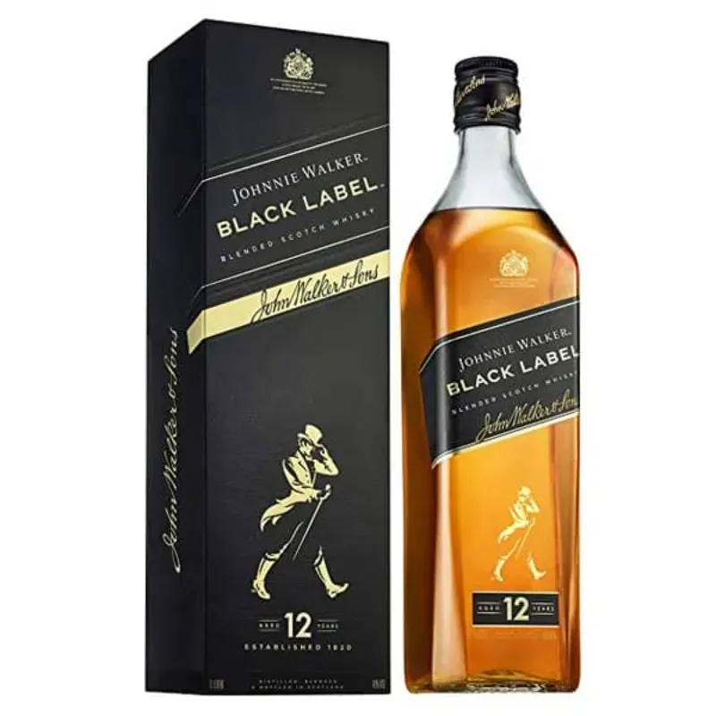 JOHNNIE WALKER BLACK LABEL 1L