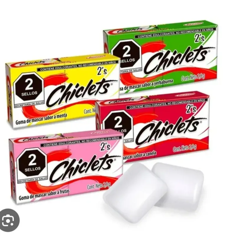 Cajita de chicles con 2u