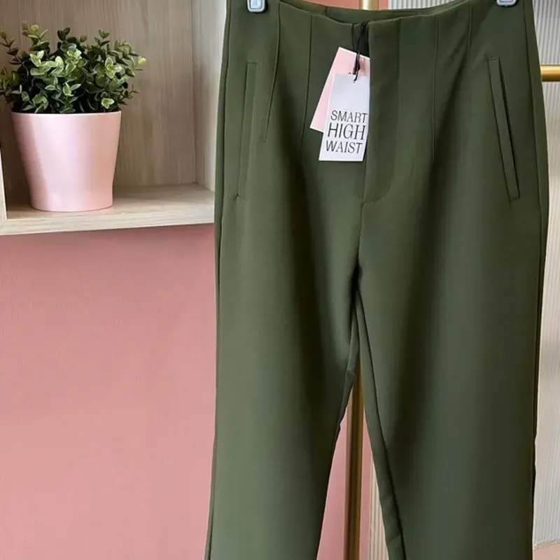 Pantalón de traje verde
