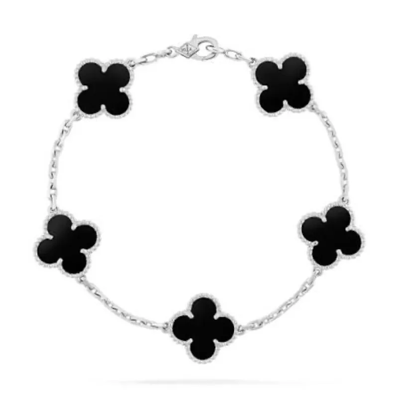 Manilla Van Cleef Varios Trébol (Color Negro)