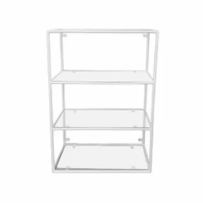 Estante para pared de cristal