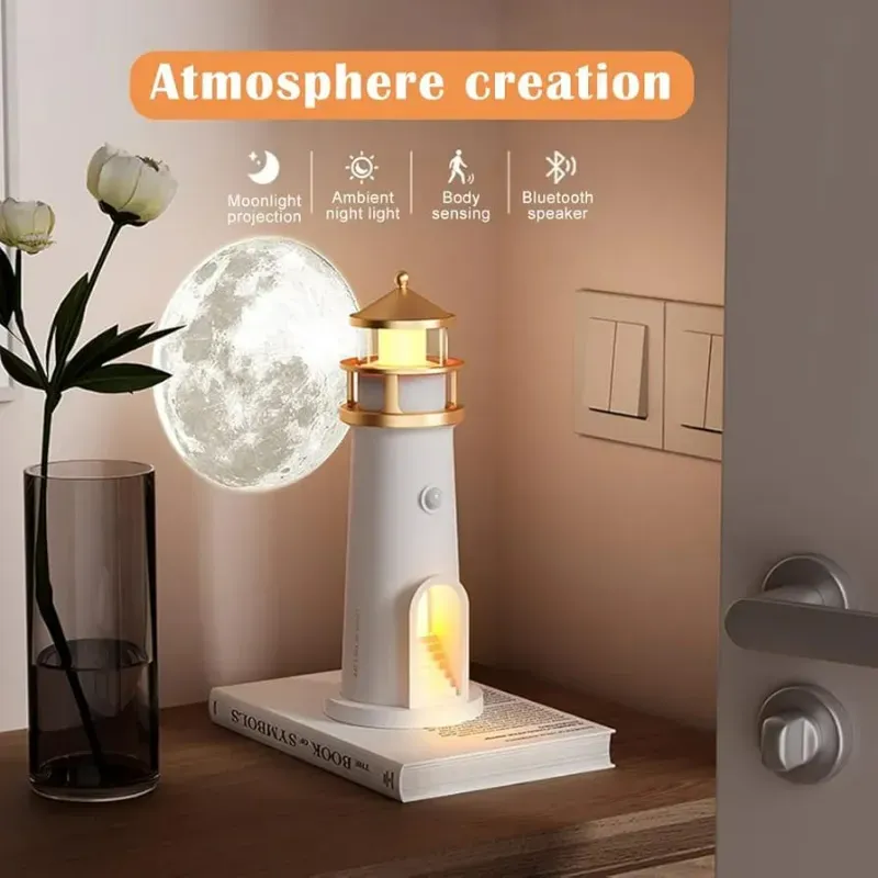 Proyector de luz de luna realista de alta definición