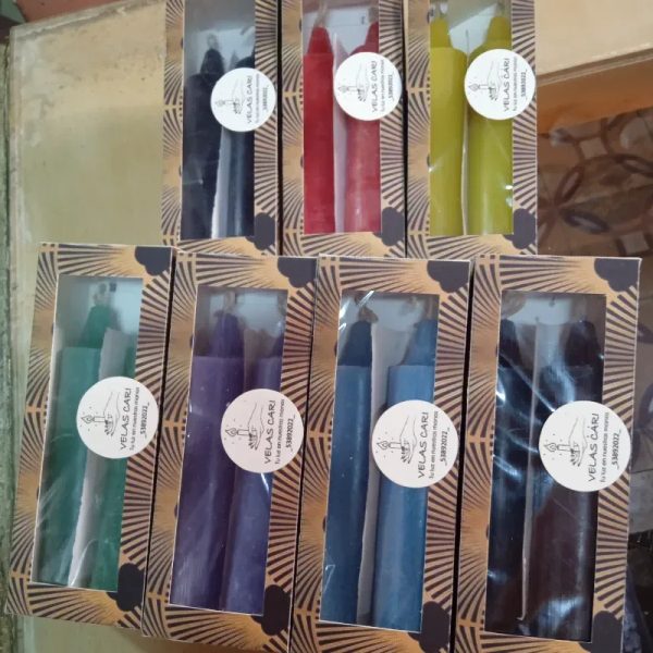 Estuche de 2 velas cilindricas