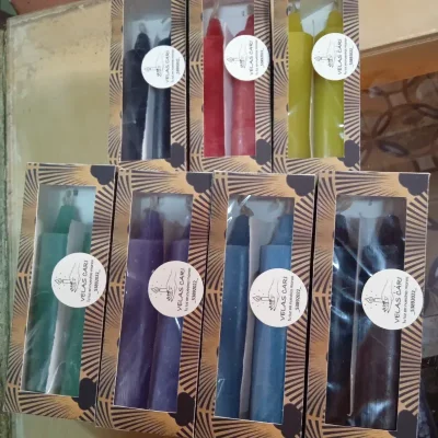 Estuche de 2 velas cilindricas