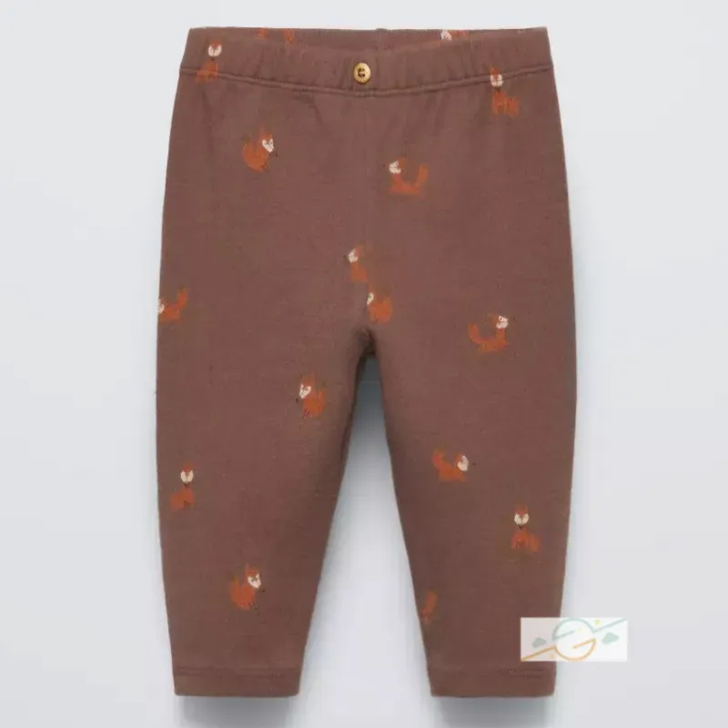 Pantalón marrón zorros ZARA