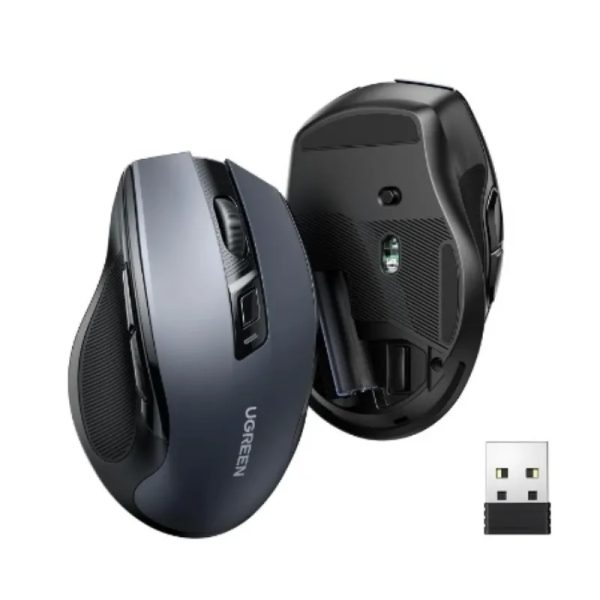 UGREEN - Mouse Inalámbrico 2.4G con USB | 4000DPI - 6 Botones