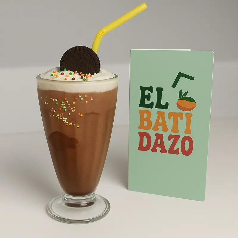 Batido de helado de chocolate