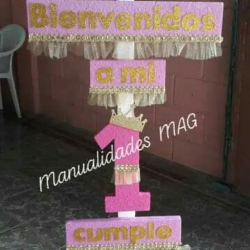 Cartel de bienvenida