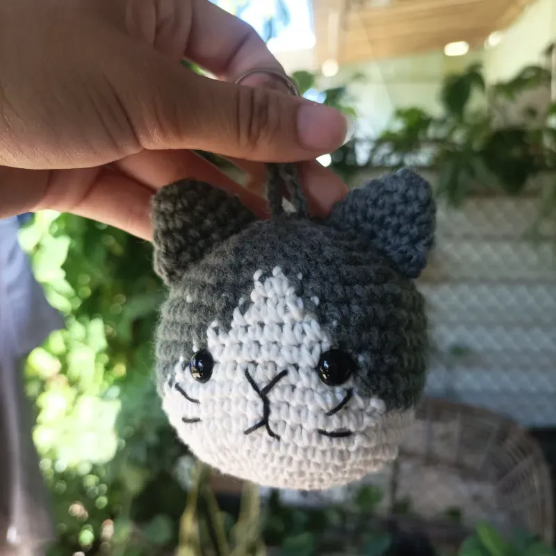 Amigurumi cabeza de gato