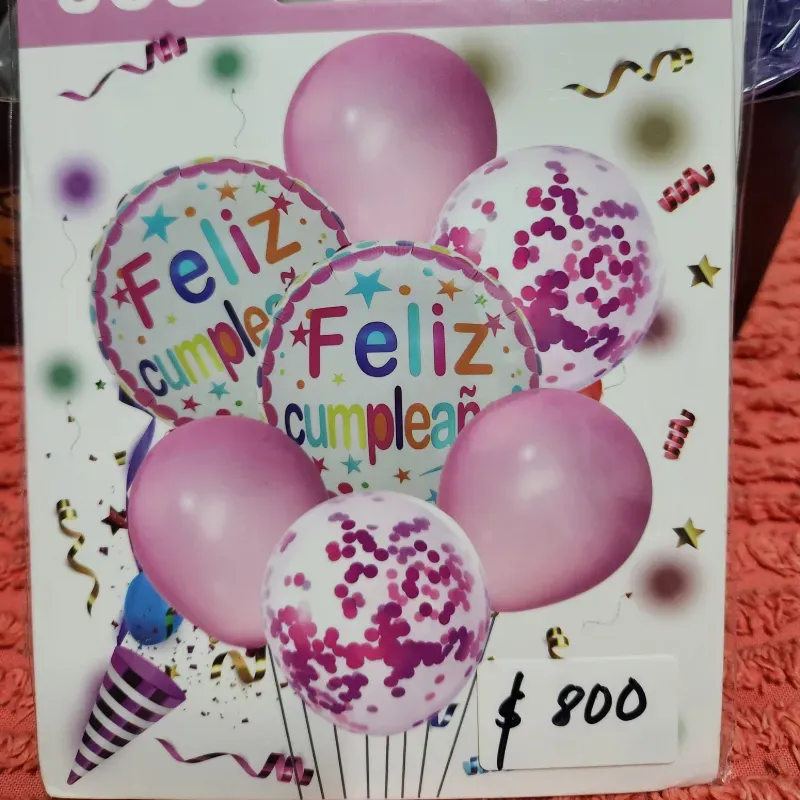 Globo metalizados con latex