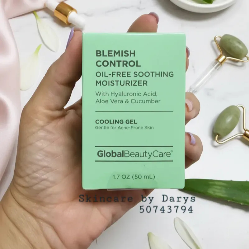 Crema Facial en Gel de Ácido Hialuronico, Áloe Vera y Pepino 